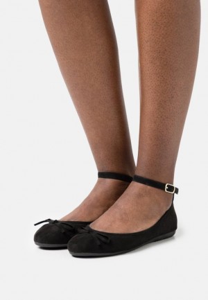 Dámské Baleríny Anna Field Ankle Páskové Ballet Pumps Černé | DZUK-61437