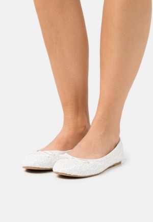 Dámské Baleríny Anna Field Ballet Pumps Bílé | EPMK-73258