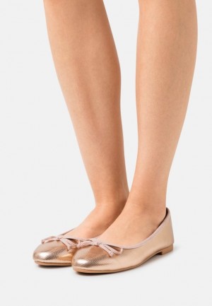 Dámské Baleríny Anna Field Ballet Pumps Růžové Zlaté | QENH-71246