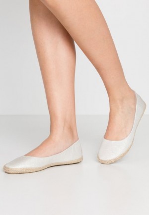 Dámské Baleríny Anna Field Espadrilles Stříbrné | QWVT-79421