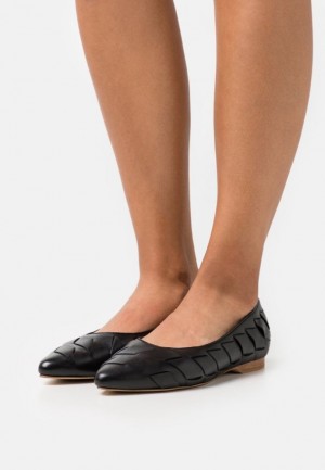 Dámské Baleríny Anna Field Læder Ballet Pumps Černé | MGCT-85036