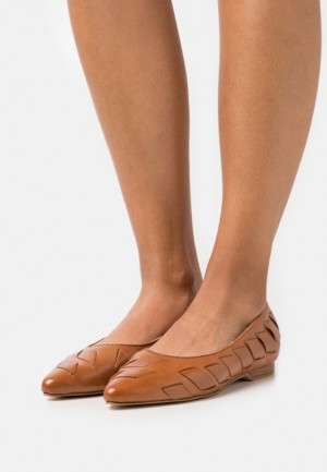 Dámské Baleríny Anna Field Læder Ballet Pumps Hnědé | IMNY-71826