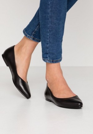 Dámské Baleríny Anna Field Læder Ballet Pumps Černé | CDSH-10294