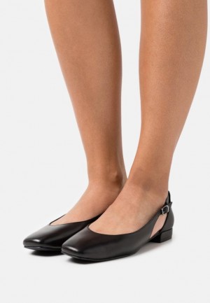 Dámské Baleríny Anna Field Læder Ballet Pumps Černé | URPI-16205