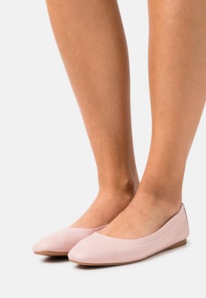 Dámské Baleríny Anna Field Læder Pohodlí Ballet Pumps Světle Růžové | CAKR-95371
