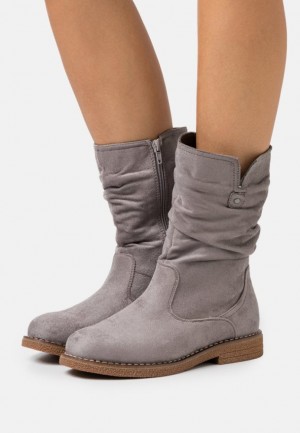 Dámské Boty Anna Field Boots Šedé | QEJI-39751