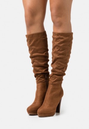 Dámské Boty Anna Field High Podpatku Boots Hnědé | VDGP-78316
