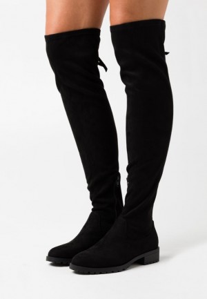 Dámské Boty Anna Field Over The Knee Boots Černé | GWJX-70463