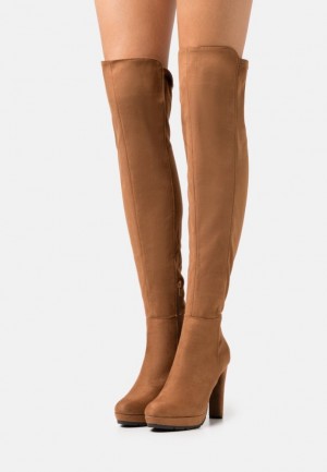 Dámské Boty Anna Field Over The Knee Boots Hnědé | DIBL-32901