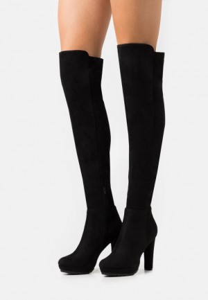 Dámské Boty Anna Field Over The Knee Boots Černé | CNKA-30475