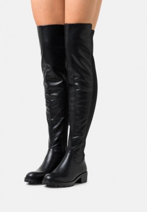 Dámské Boty Anna Field Pohodlí Over The Knee Boots Černé | NQOE-52630