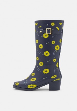 Dámské Boty Anna Field Wellies Tmavě Blankyt | BLKH-59024