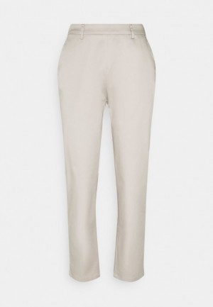 Dámské Kalhoty Anna Field Basic Chino Trousers Šedé | VSKL-17849