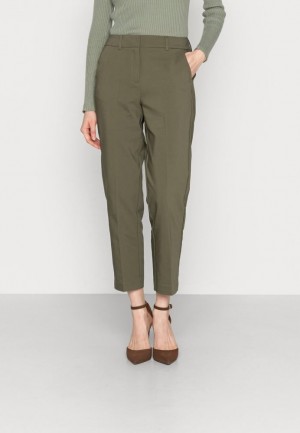 Dámské Kalhoty Anna Field Chinos Tmavě Zelene | FBNM-75094