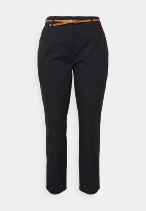 Dámské Kalhoty Anna Field Chinos Černé | BOFI-94602