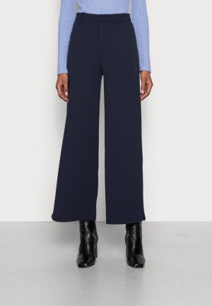 Dámské Kalhoty Anna Field Flared Leg Business Trousers Trousers Tmavě Blankyt | DEWX-05387