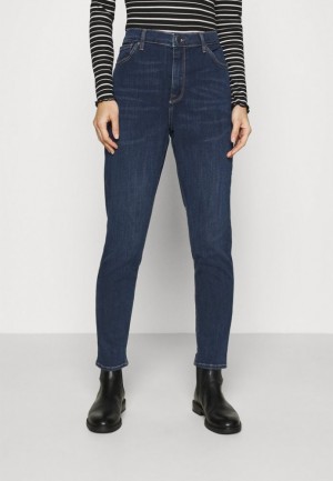 Dámské Kalhoty Anna Field Jeans Hubená Fit Blankyt | KPEX-31825