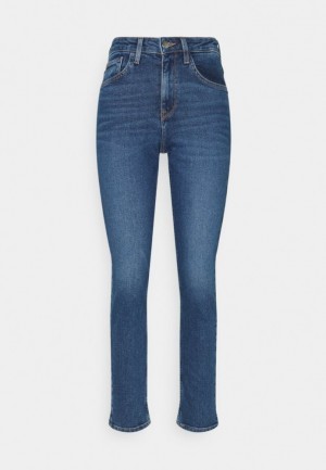 Dámské Kalhoty Anna Field Jeans Hubená Fit Blankyt | XGPR-24315