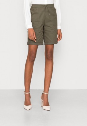 Dámské Kalhoty Anna Field Shorts Tmavě Zelene | GZLF-43659