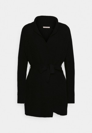Dámské Kardigan Anna Field Belted Cardigan Cardigan Černé | CVPT-48793