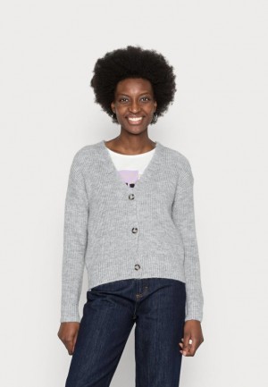 Dámské Kardigan Anna Field Cardigan Světle Šedé | STQK-21489