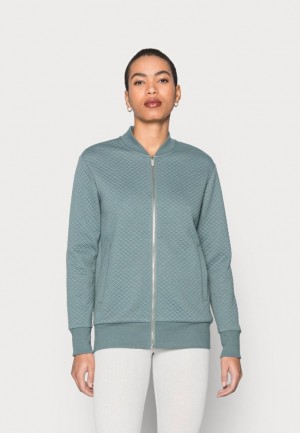 Dámské Kardigan Anna Field Zip Up Sweatshirt Zelene | NAYQ-48137