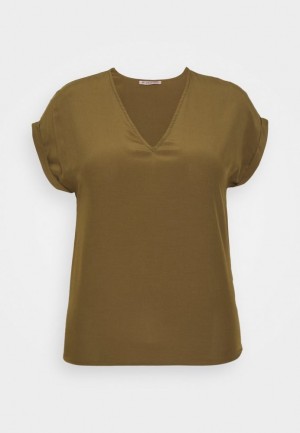 Dámské Košile Anna Field Basic T Shirt Hnědožlutý | ORTB-53064