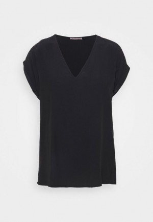 Dámské Košile Anna Field Basic T Shirt Černé | NTIW-69817