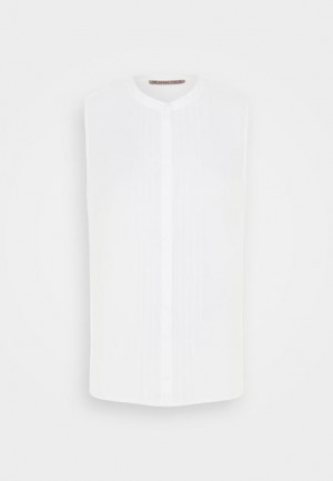 Dámské Košile Anna Field Bez Rukávů Blouse With Gathers Bílé | TKBM-21705