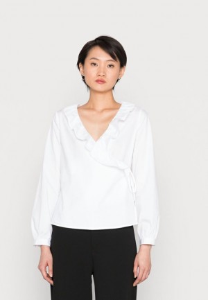 Dámské Košile Anna Field Blouse Bílé | OKFJ-82645