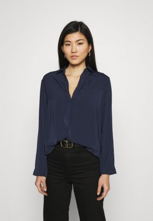 Dámské Košile Anna Field Blouse Tmavě Blankyt | JUSI-18024