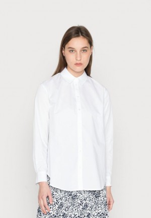Dámské Košile Anna Field Button Down Blouse Bílé | ATMR-01527