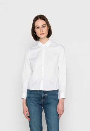 Dámské Košile Anna Field Button Down Blouse Bílé | VTYK-34297