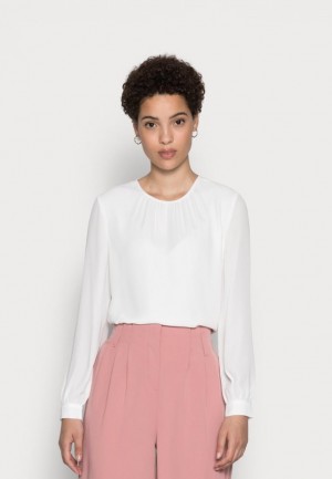 Dámské Košile Anna Field Crew Neck Blouses With Puffed Sleeves Blouse Bílé | ZBLC-62534