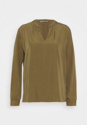 Dámské Košile Anna Field Long Sleeved Top Hnědožlutý | QWCL-69782