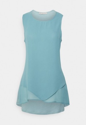 Dámské Košile Anna Field Top Světle Blankyt | HRGZ-94087