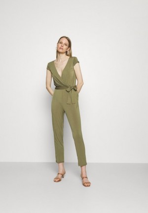 Dámské Kombinéza Anna Field Jumpsuit Hnědožlutý | CXJL-65481