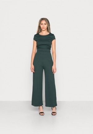Dámské Kombinéza Anna Field Jumpsuit Tmavě Zelene | FWDH-05678