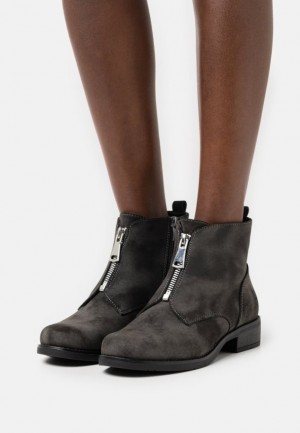 Dámské Kotníkové Boty Anna Field Ankle Boots Tmavě Šedé | ERLW-70124
