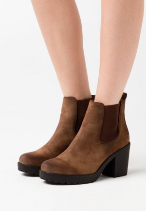 Dámské Kotníkové Boty Anna Field Ankle Boots Hnědé | UYIB-36782