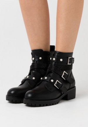 Dámské Kotníkové Boty Anna Field Cowboy Cyklistické Ankle Boot Černé | NSJZ-42597