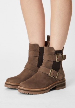 Dámské Kotníkové Boty Anna Field Cowboy Cyklistické Ankle Boot Béžový | JPGW-54736