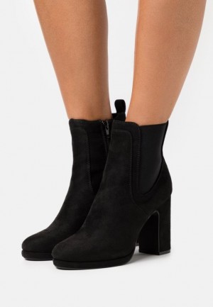 Dámské Kotníkové Boty Anna Field High Podpatku Ankle Boots Černé | GUPB-37506