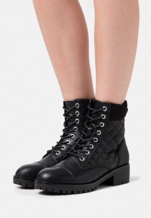 Dámské Kotníkové Boty Anna Field Krajkové Up Ankle Boots Černé | PGEO-40381