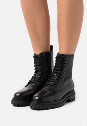 Dámské Kotníkové Boty Anna Field Krajkové Up Ankle Boots Černé | ICZR-87619