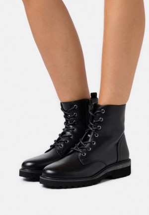 Dámské Kotníkové Boty Anna Field Krajkové Up Ankle Boots Černé | FXWY-57419