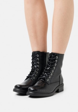 Dámské Kotníkové Boty Anna Field Krajkové Up Ankle Boots Černé | FXQJ-15296