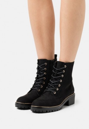 Dámské Kotníkové Boty Anna Field Krajkové Up Ankle Boots Černé | YBSO-74862
