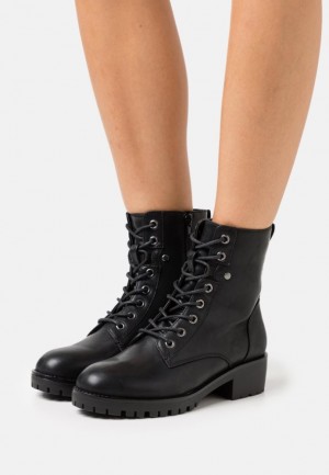 Dámské Kotníkové Boty Anna Field Krajkové Up Ankle Boots Černé | EOSK-32654