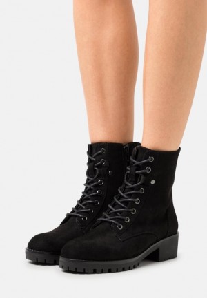 Dámské Kotníkové Boty Anna Field Krajkové Up Ankle Boots Černé | BTDE-62530